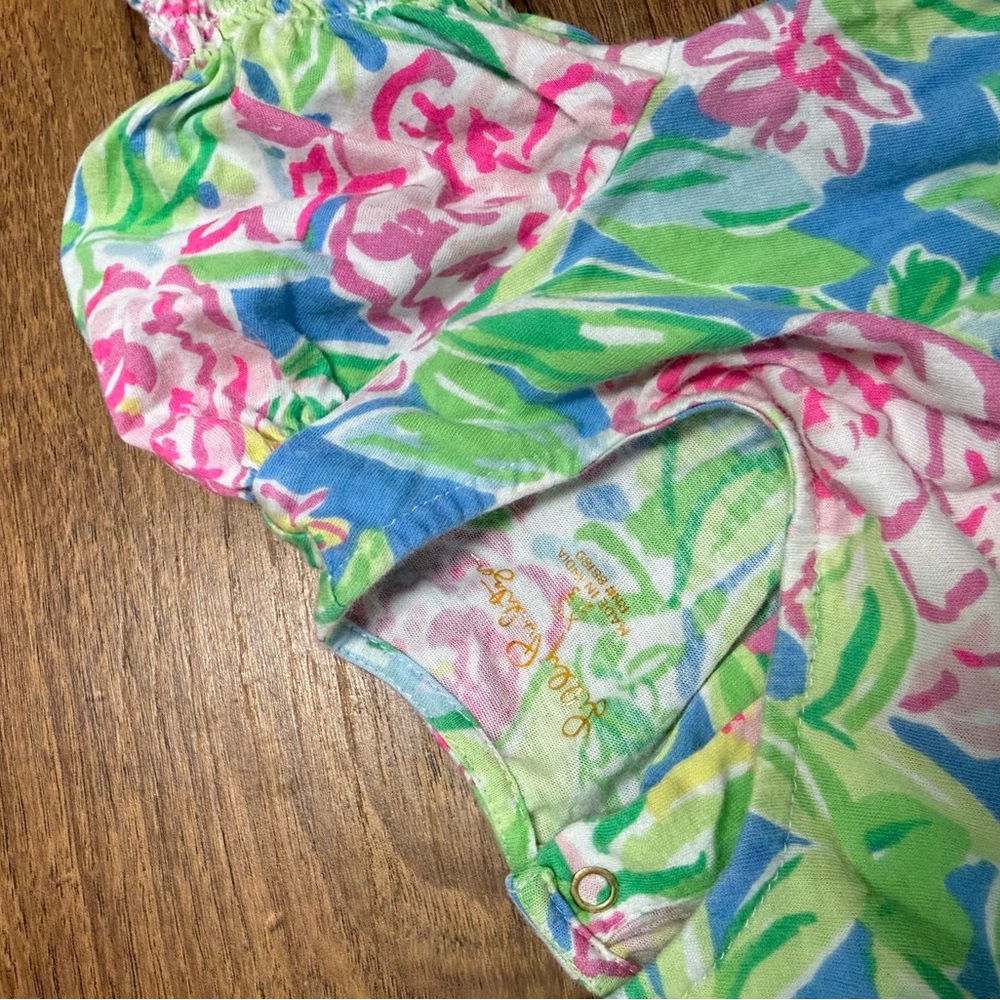 Girls Lilly Pulitzer Romper XS 2-3 - Picture 2 of 2